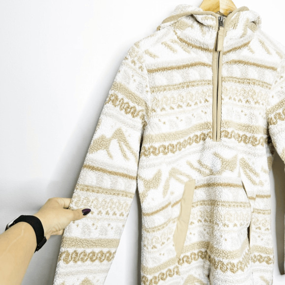 The NORTH FACE Campshire Printed Pullover Hoodie 2.0 Gardenia Fair Isle XS - Picture 4 of 9